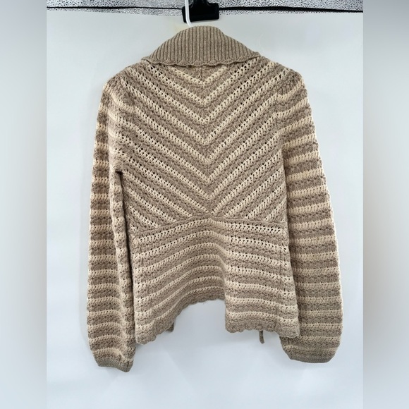 Anthropologie sleeping on snow brown sweater tie front size XS cardigan - Picture 4 of 12
